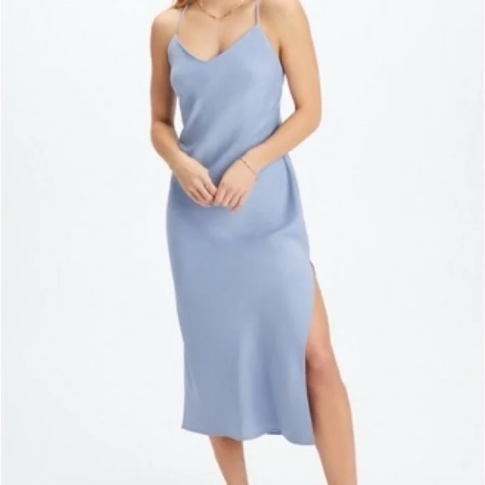 Brand new never worn slip dress in wedgewood blue.